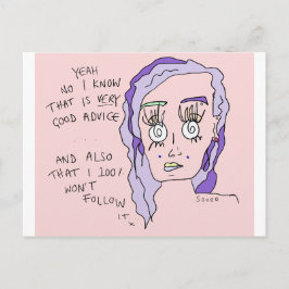 Bom conselho | Cartão postal Impressão | #ouvidos