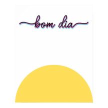 Bom Dia Arte de Impressão de Boas-Vindas