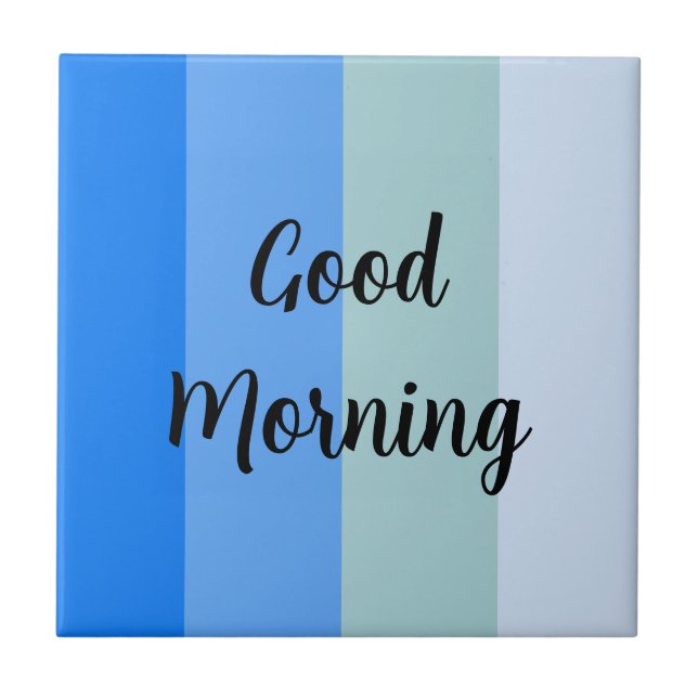 Bom dia azul riscado (Frente)