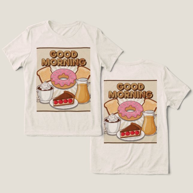 Bom Dia do Café da Manhã (Design Frente e Verso)