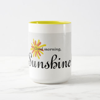 Bom dia, luz do sol! caneca