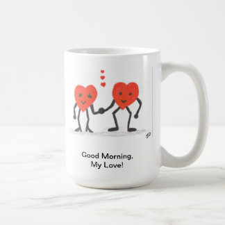 Bom dia, minha caneca de café do amor