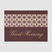 Bom Dia Papel Colocar Mat 25 Conjunto de Peças