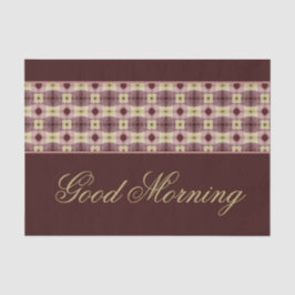 Bom Dia Papel Colocar Mat 25 Conjunto de Peças