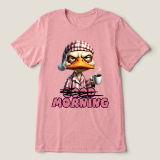 Bom Dia Pato Mal-Humorado Com Café E Pijama