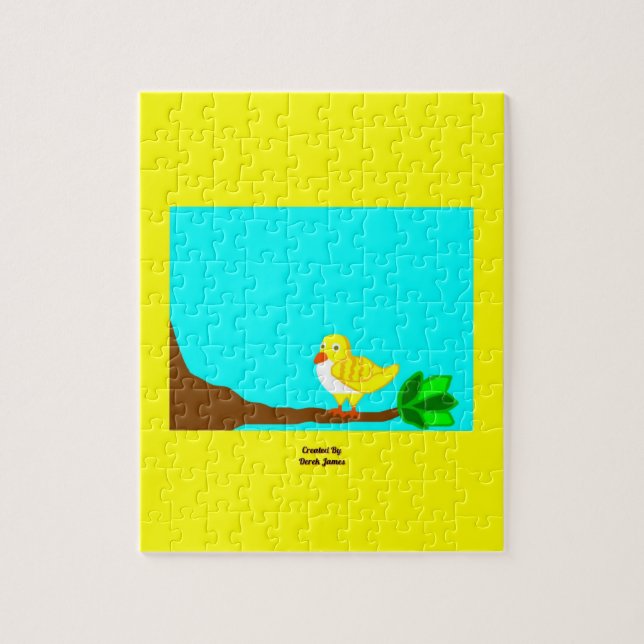Bom dia Quebra-cabeça de pássaro amarelo 20,3 cm x (Vertical)
