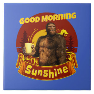Bom Dia Sol Bigfoot Café Humor Arte