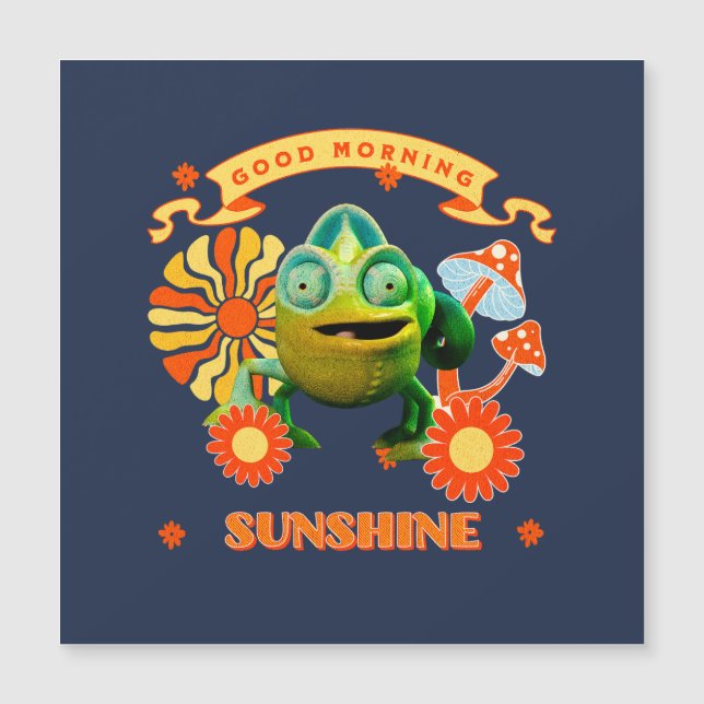 Bom Dia Sol Chameleão Divertido (Frente)