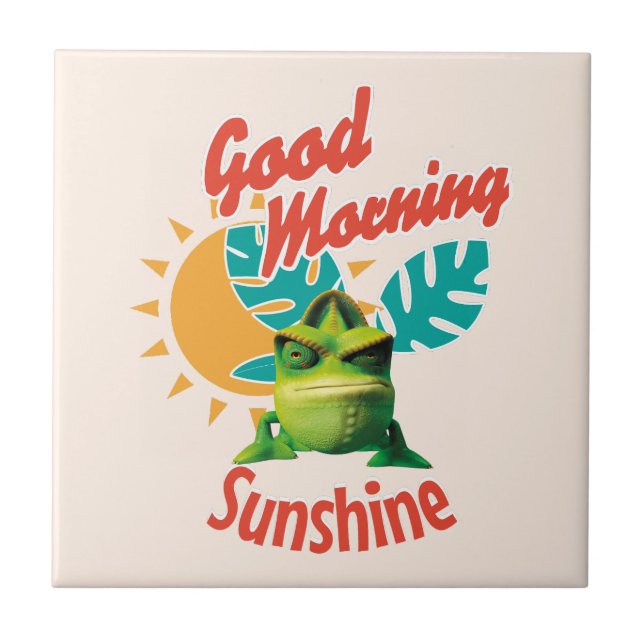 Bom Dia Sol Chameleão Divertido (Frente)