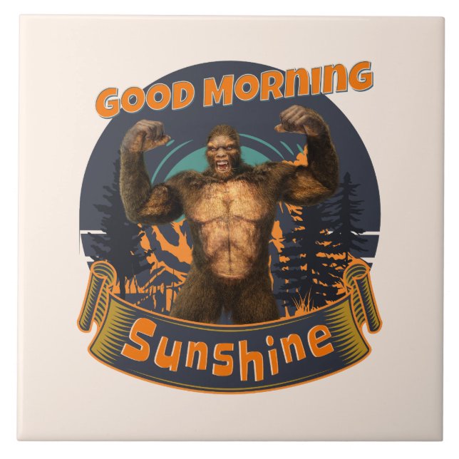 Bom Dia Sunshine Bigfoot Engraçado (Frente)