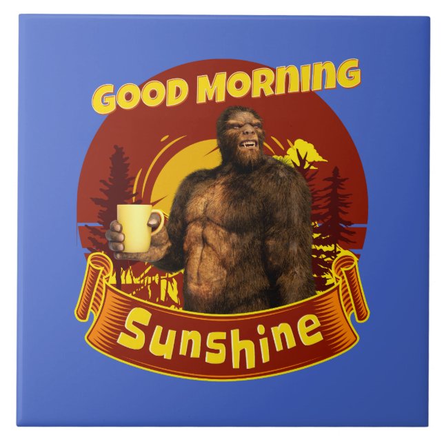 Bom dia Sunshine Engraçado Pé Grande (Frente)