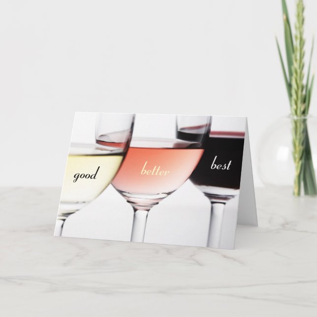 Bom, Melhor, Melhor Cartão de Aniversário (Frente)