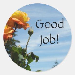 Bom trabalho! adesivos para Professores Estudantes