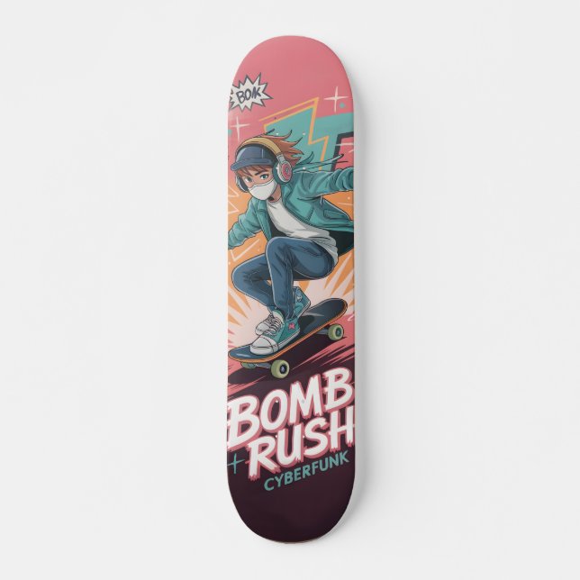 Bomb Rush Cyberfunk Skateboard (Frente)