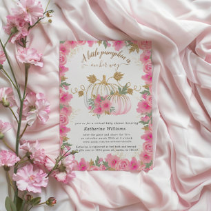 bombagem de abóbora dourada convite de chá de fr