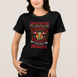 Bombeiro aliens em camiseta orgânica