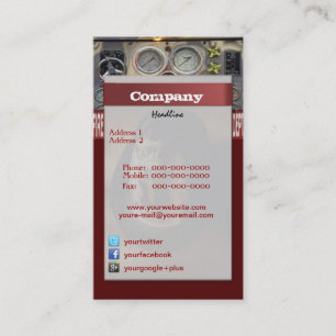 Bombeiro Cartão de visita