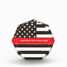 Bombeiro do Ano Emblem Thin Red Line