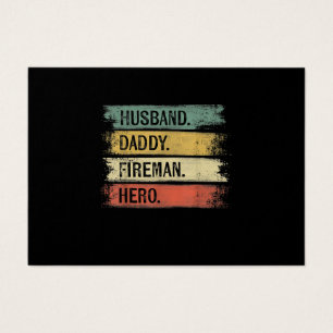Bombeiro Hero Pai do Mens Husband