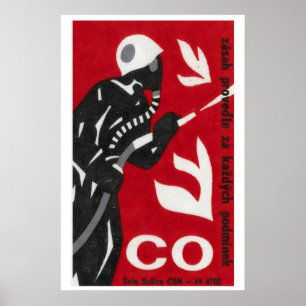 Bombeiro - Impressão Matchbox - Arte de Parede Est