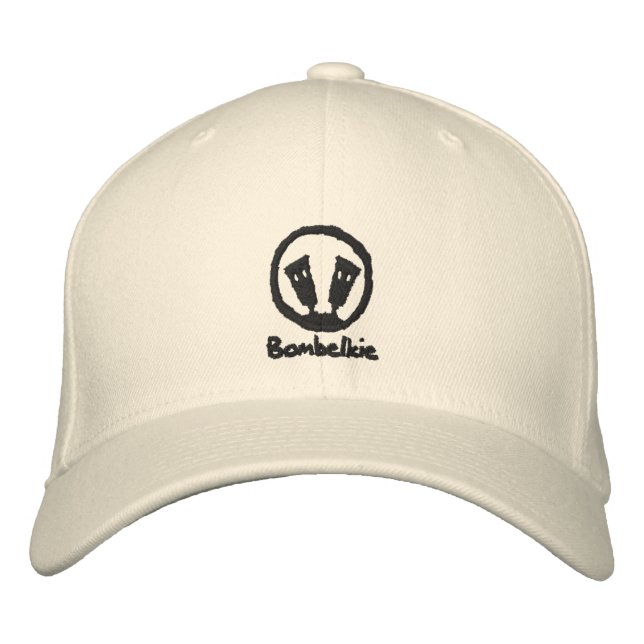 Bombelkie Embroiderado Boné de Lã Flexível Básica (Frente)