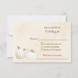 Bompkins branco colheita colheita casamento RSVP