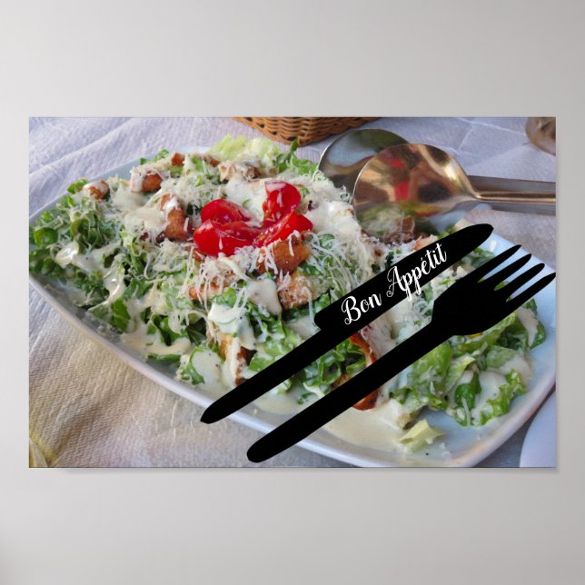 Bon Appétit Grego Salad Poster (Frente)