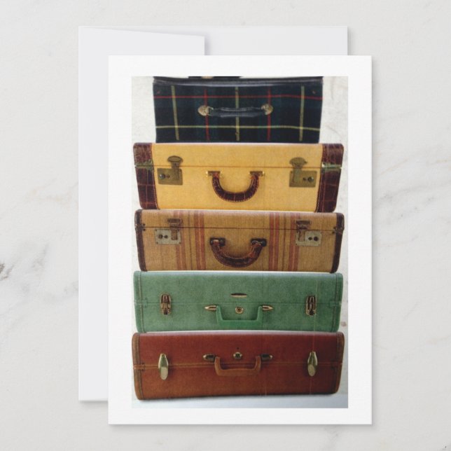 BON VOYAGE OU BEM-VINDO CONVITE INICIAL (Frente)