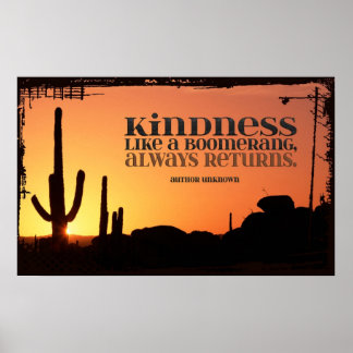 Bondade Impressão Poster Inspirador
