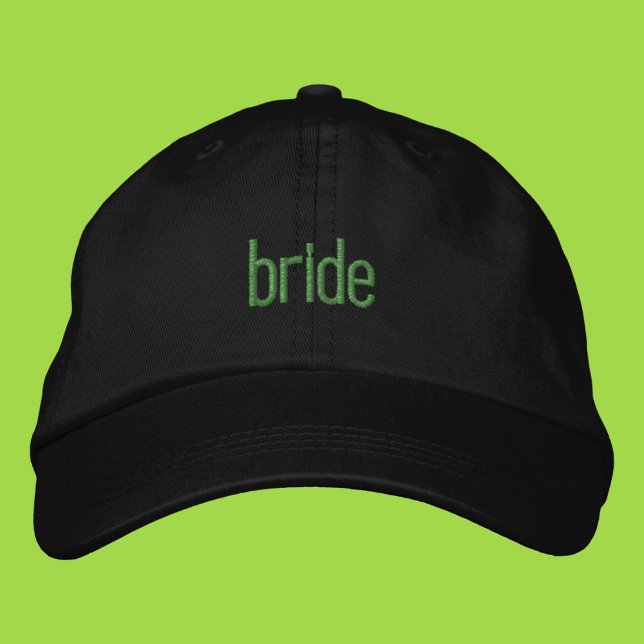 Bonde Menina Verde Verão Bordado Boné Dad (Criador carregado)