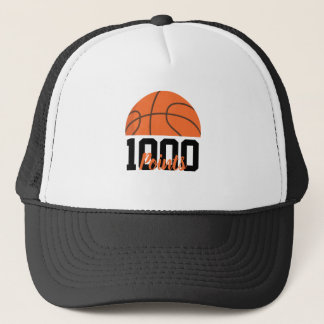 Boné 1000 Career Points Scorer Basketball Player Team