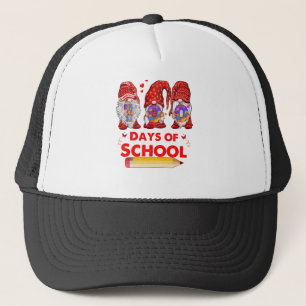 Boné 100 Dias De Gnomos De Cúpula Escolar Aprendizagem