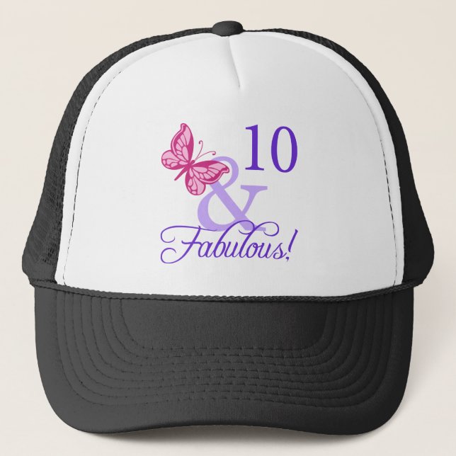 Boné 10 e aniversário fabuloso (Frente)