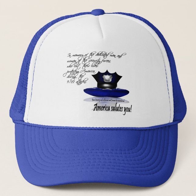 Boné 11 de setembro o centro do comércio mundial ataca (Frente)