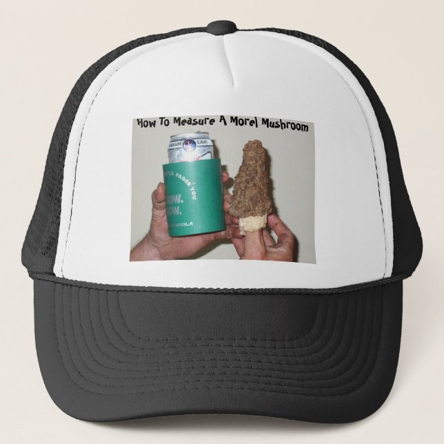 Boné 18162127, como medir um cogumelo do Morel (Frente)
