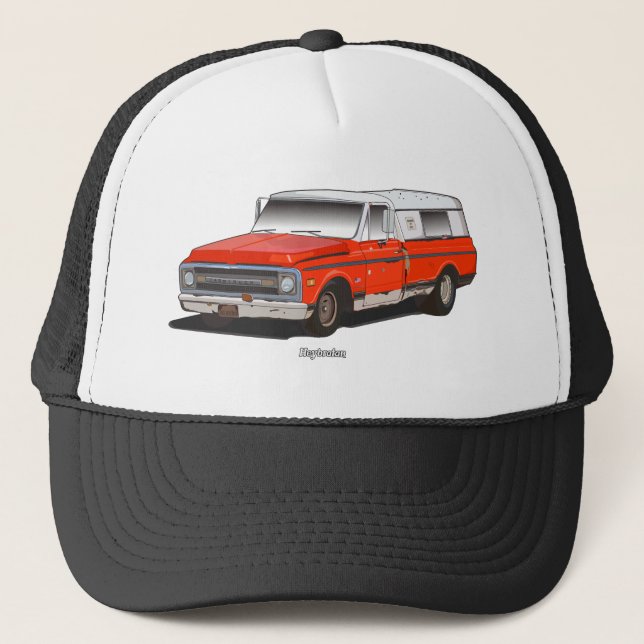 Boné 1970 Chevy Pickup Longbed Farmtruck (Frente)