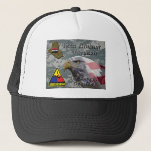 Boné 1rua Armor Div Iraq Combat Veteran