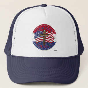 Boné 2020 O Vosso Voto Conta Bandeira Americana E Cruza