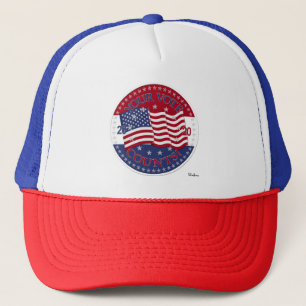 Boné 2020 Seu Voto Conta Bandeira Americana