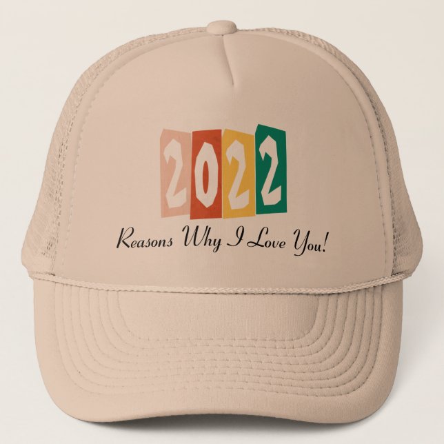 Boné 2022 Razões pelas quais eu amo você (Frente)