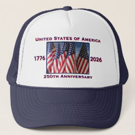 Boné 250º Aniversário do Patriótico Azul Escuro dos EUA