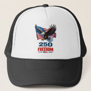 Boné 250 Anos De Liberdade Águia Patriótica Bandeira Am