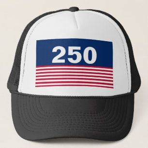 Boné 250 Vermelho Branco e Azul Aniversário dos EUA