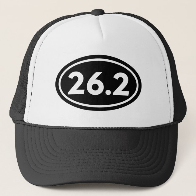 Boné 26,2 Oval da maratona (#GEO1) (Frente)