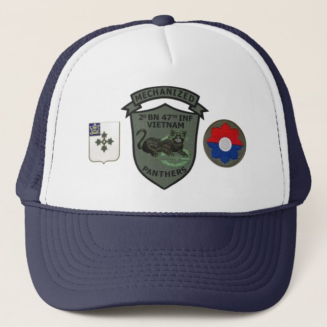 Boné 2/47th O remendo Subdued infantaria das panteras (Frente)