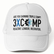 3XCOMP Trucker Hat - Branco
