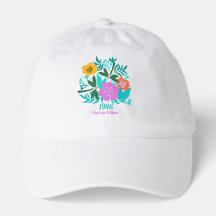 40th birthday colorful modern floral elegant 