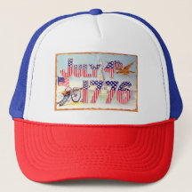 4 de julho 1776 Trucker Hat