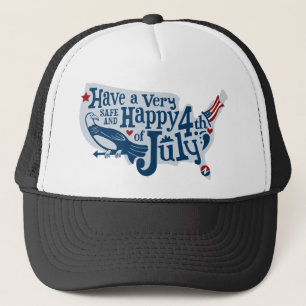 Boné 4 De Julho Seguro E Feliz
