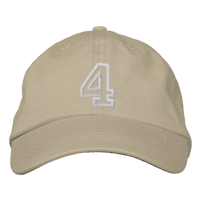 Boné "4" Pequeno número atlético (Frente)